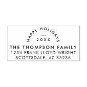 シンプルミニマモダンリスト差出人住所クリスマス セルフインキングスタンプ (デザイン)