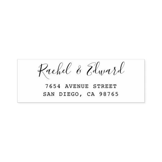 シンプルミニマモダンリスト差出人住所 セルフインキングスタンプ (デザイン)