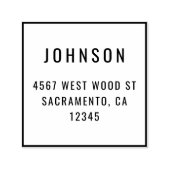 シンプルミニマモダンリスト差出人住所 セルフインキングスタンプ (デザイン)