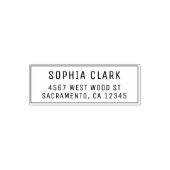 シンプルミニマモダンリスト差出人住所 セルフインキングスタンプ (デザイン)