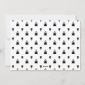 シンプルミニマモダンリスト新年おめでとう シーズンカード (裏面)