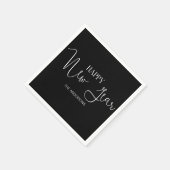 シンプルミニマモダンリスト新年おめでとう スタンダードカクテルナプキン (角)