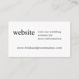 シンプルミニマモダンリスト結婚シック エンクロージャーカード