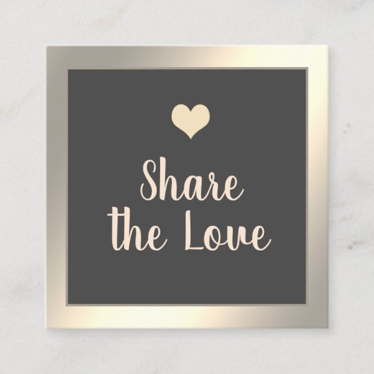 シンプルミニマモダンリスト金ゴールド紹介カード 紹介カード (正面)