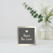 シンプルミニマモダンリスト金ゴールド紹介カード 紹介カード (スタンド正面)