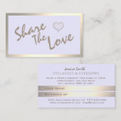 シンプルミニマモダンリスト金ゴールド紹介カード 紹介カード (正面/裏面)