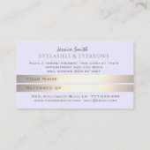 シンプルミニマモダンリスト金ゴールド紹介カード 紹介カード (裏面)