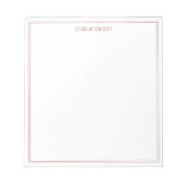 シンプルミニマモダンリスト2モノグラ縁どム ノートパッド (正面)