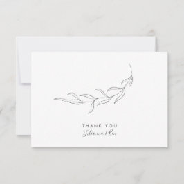 シンプルミニマモダンリスト サンキューカード