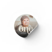 シンプルミニマモダンリスト・ボホ1stバースデーフォト ラウンドシール