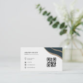 シンプルミニマモダンリスト 名刺 (スタンド正面)