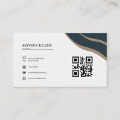 シンプルミニマモダンリスト 名刺 (正面)