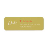 シンプルミニマモダンリスト |結婚式招待状 ラベル (正面)