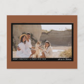 シンプルミニマモダンリストBoho Brown 1写真 シーズンポストカード (正面)