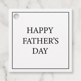 シンプルミニマモダンリストHappy Faters Day Gift フェイバータグ