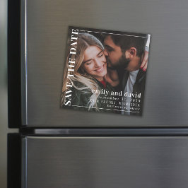 シンプルミニマモダンリストSave the Date Magnetic