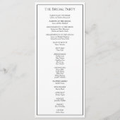 シンプルミニマモダンリス結婚ト計画 プログラム (裏面)