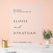 シンプルミニマモダン結婚リスト アクリルサイン (ウェディング)