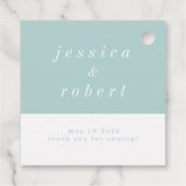 シンプルミニマリストエアリーパステル結婚ズ フェイバータグ (裏面)