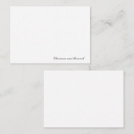 シンプルミニマリストブラック&ホワイト ノートカード