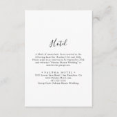 シンプルミニマリストホテル エンクロージャーカード (正面)