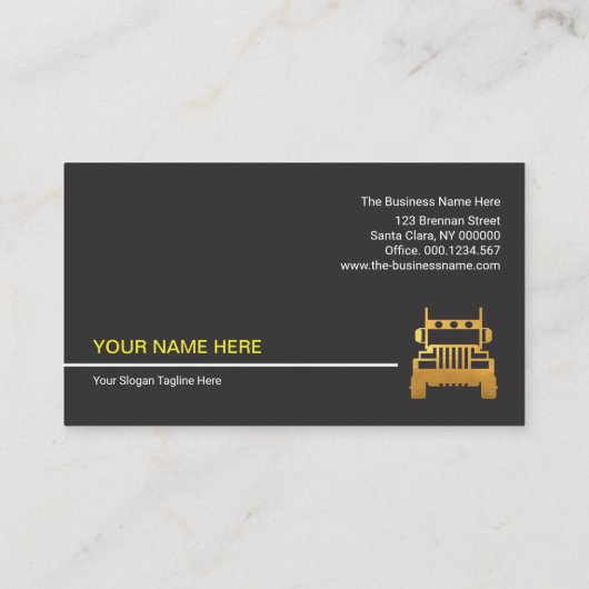 シンプルミニマリストホワイトライン社長CEO 名刺 (裏面)