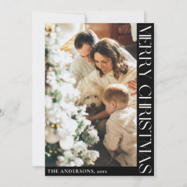 シンプルミニマリストメリークリスマスホリデーカード シーズンカード