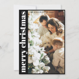 シンプルミニマリストメリークリスマスホリデーカード シーズンカード