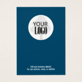 シンプルミニマリストロゴQRコードブルー (正面)