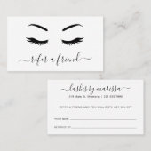 シンプルミニマリスト白黒のラエレガントッシュ 紹介カード (正面/裏面)