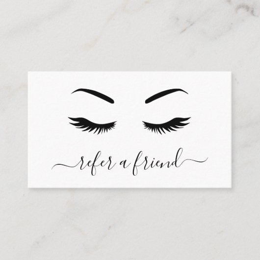 シンプルミニマリスト白黒のラエレガントッシュ 紹介カード (正面)