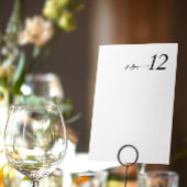 シンプルミニマリスト白黒テーブル番号 テーブルナンバー