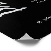 シンプルミニマリスト白黒プライスリスト ポスター (角)