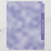 シンプルミニマリスト紫色フォイルレシピ分周器 (正面/裏面)