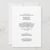シンプルミニマリスト表結婚裏 招待状 (裏面)