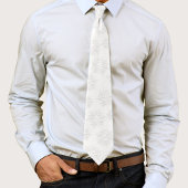 シンプルミニマリスト銀冬スノーフレーク模様 ネクタイ