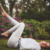 シンプルミニマリスト銀冬スノーフレーク模様 レギンス