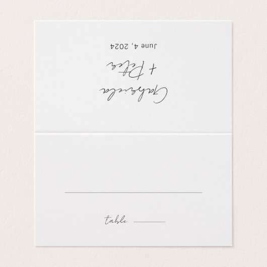 シンプルミニマリスト黒と白結婚の座席表 (外部フラット)