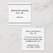 シンプルミニマリスト スクエア名刺 (正面/裏面)