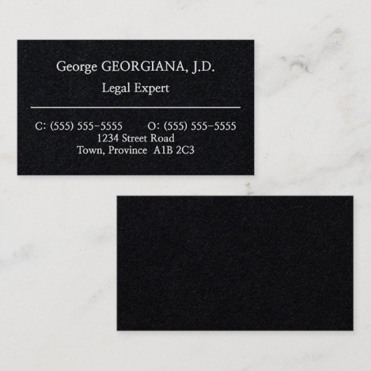 シンプルミニマリスト 名刺 (正面/裏面)