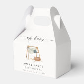 シンプルミニマリストBohoベビーシャワー服 フェイバーボックス (裏面サイド)