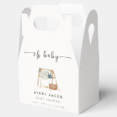 シンプルミニマリストBohoベビーシャワー服 フェイバーボックス (オープン)