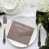 シンプルミニマリストBrown Sage Green電子メールWebサイト オールインワン招待状