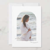 シンプルミニマリストMerry Christmas Arch Photo Frame シーズンカード (正面)