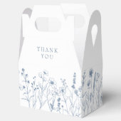 シンプルミニマリストPeriwinkleワイルドフラワー結婚ズ フェイバーボックス (オープン)