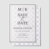 シンプルミニマルとシック |結婚式の日付の保存 ベラム紙招待状 (オフセット (招待状))