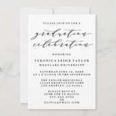 シンプルミニマルなアーチ書道グラード招待状 招待状 (裏面)