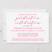 シンプルミニマルなアーチ書道グラード招待状 招待状 (裏面)