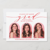 シンプルミニマルなアーチ書道グラード招待状 招待状 (正面)