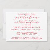 シンプルミニマルなアーチ書道グラード招待状 招待状 (裏面)